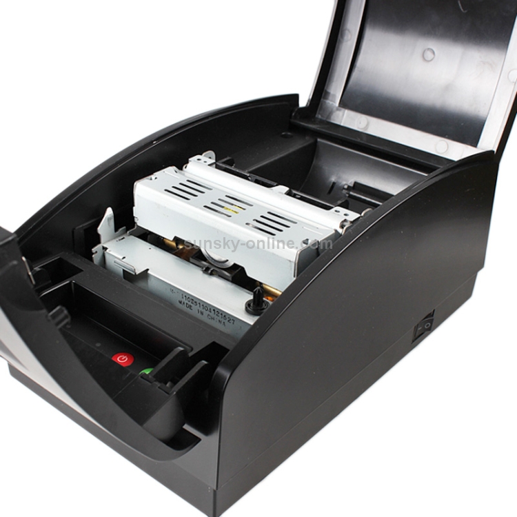 QS-7601 Impresora matricial portátil de recibos Bluetooth de 76 mm y 9 pines (negro) - 2