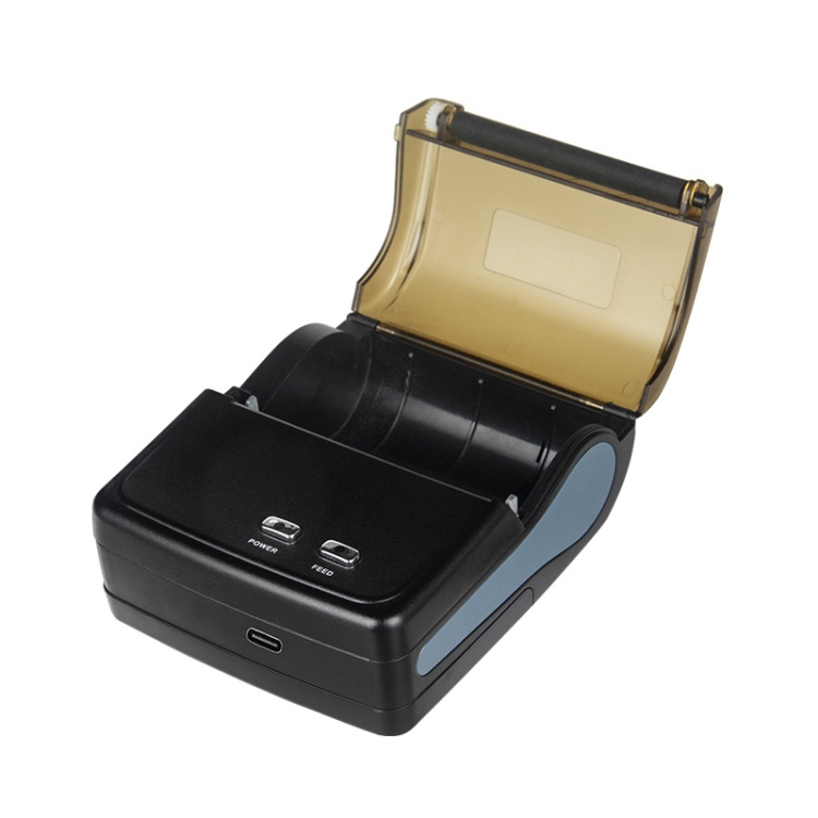 Impresora térmica portátil de recibos de punto de venta con Bluetooth QS-8001 de 80 mm (negro) - 4