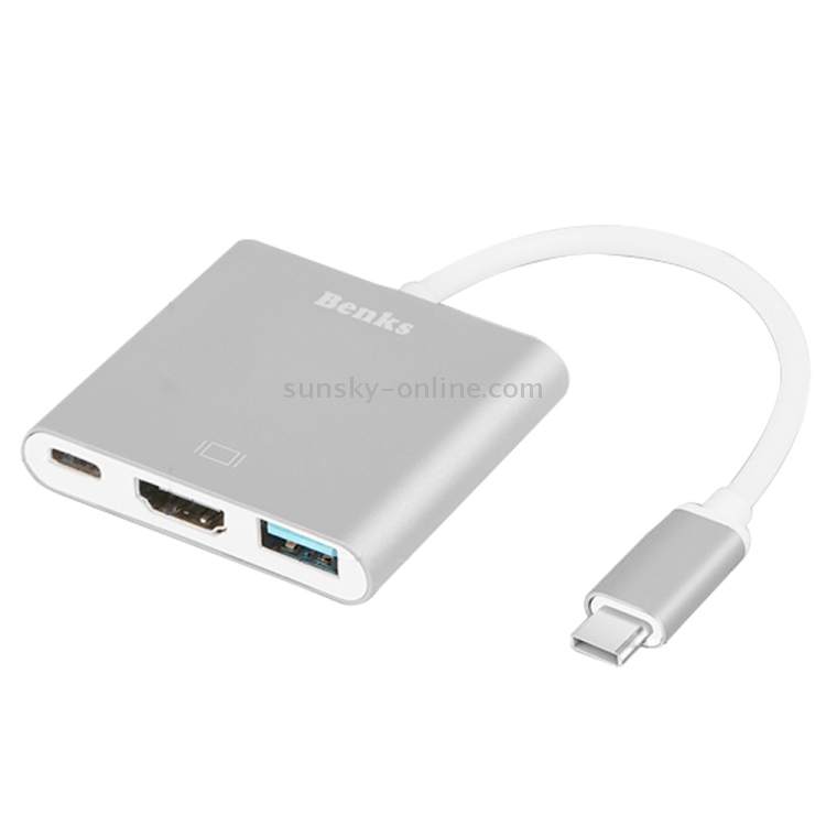 Benks USB-C / Type-C 3.0 to HDMI + Type-C Adapter