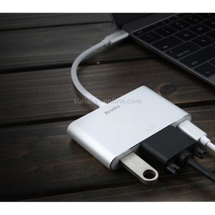 Benks USB-C / Type-C 3.0 to HDMI + Type-C Adapter