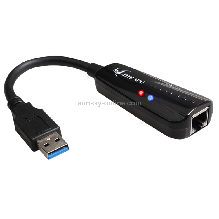 DIE WU TXA042 Realtek 8153 Adaptador de tarjeta de red USB 3.0 a Gigabit Ethernet RJ45 LAN 10/100/1000 Mbps - 1