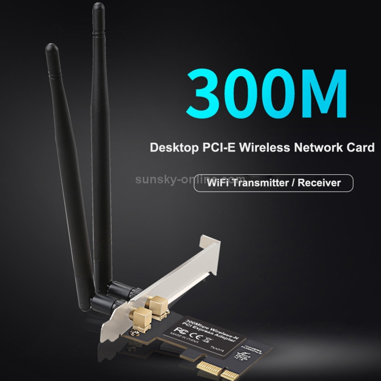 TXA049 Realtek 8192 PCI Express 300Mbps Adaptador WiFi de tarjeta de red inalámbrica - 4