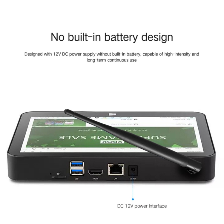 PIPO X11 TV Box Style Tablet Mini PC, 3GB+64GB, 9.0 pulgadas Windows 10 Intel Celeron N4020 Quad Core hasta 2.8 GHz, ESEM/EU Plug (negro) - 5