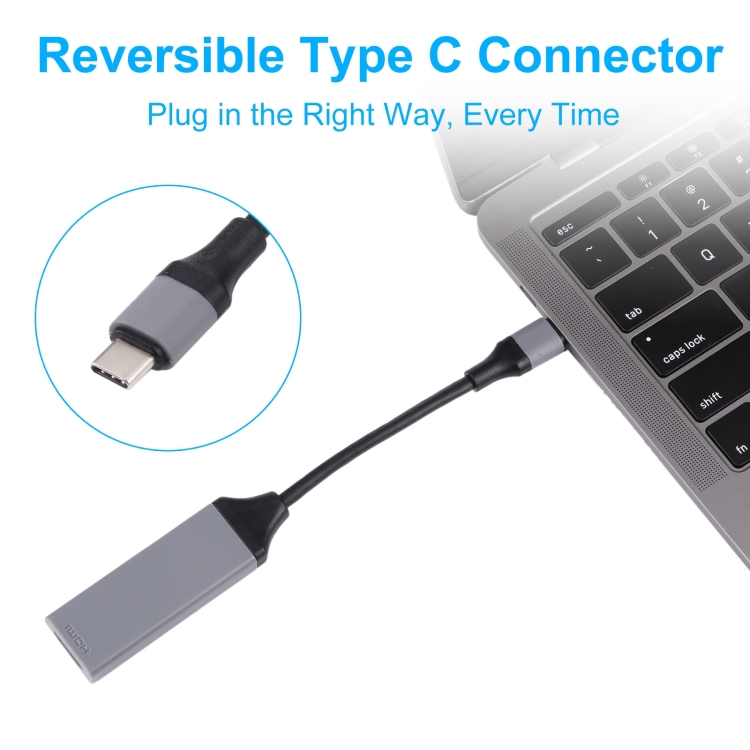 USB-C / Type-C 3.1 to HDMI 4Kx2K HDTV Cable, Cable Length: 20cm - 5
