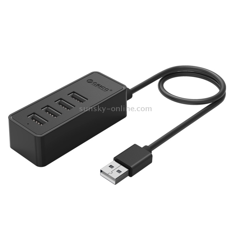 ORICO W5P-U2-30 USB 2.0 HUB de escritorio con fuente de alimentación de cable micro USB de 30 cm (negro) - 2