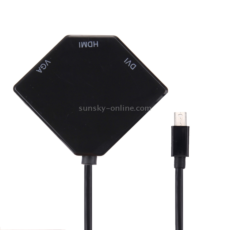3 in 1 Mini Display Port to HDMI / VGA / DVI Digi-port Adapter(Black) 3 in 1 Mini Display Port to HDMI / VGA / DVI Digi-port Adapter(Black)