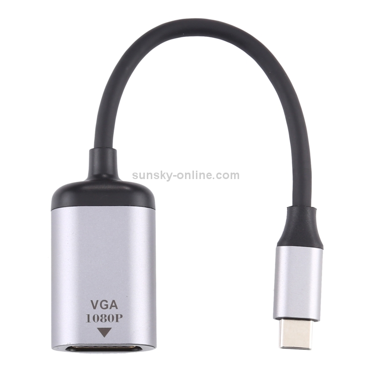 1080P VGA hembra a cable adaptador de conexión macho tipo C / USB-C - 2