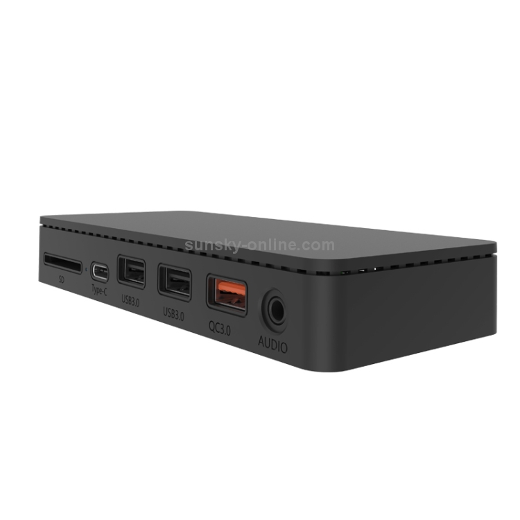 ONTEN OT-65002 12 IN 1 Tipo C + USB + USB + RJ45 + HDMI Station (Negro) - 1