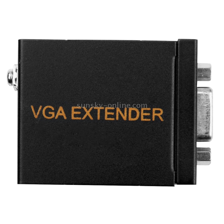Transmisor extensor de señal VGA a RJ45 + convertidor de receptor Cable Ethernet, Distancia de transmisión: 60 m - 1