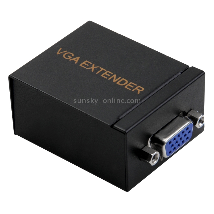 Transmisor extensor de señal VGA a RJ45 + convertidor de receptor Cable Ethernet, Distancia de transmisión: 60 m - 3