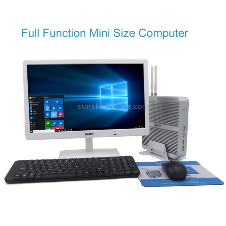 HYSTOU FMP03-i5-7200U Mini PC Core i5-7200U Dual Core 3.1GHz, RAM: 4GB, ROM: 64GB, compatible con el sistema operativo Windows 10 / Linux - 6