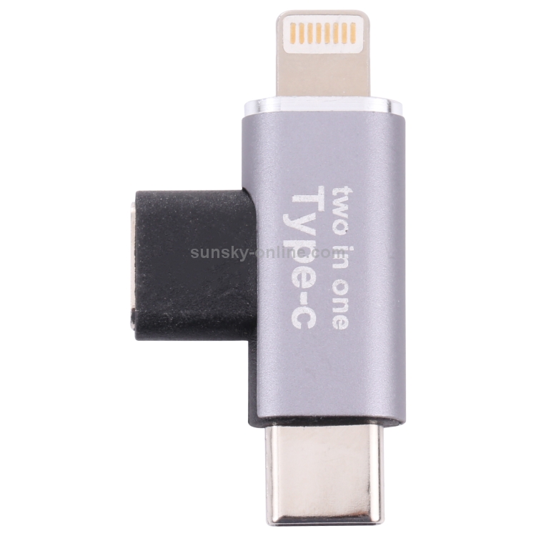 USB-C / Type-C Female to 8 Pin Male + USB-C / Type-C Male Converter USB-C / Type-C Female to 8 Pin Male + USB-C / Type-C Male Converter