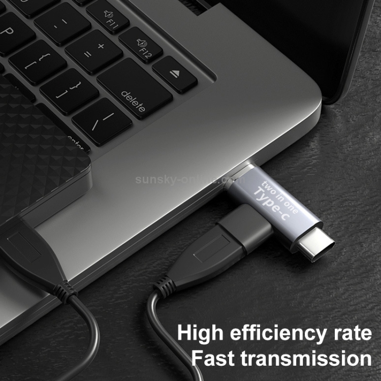 USB-C / Type-C Female to 8 Pin Male + USB-C / Type-C Male Converter USB-C / Type-C Female to 8 Pin Male + USB-C / Type-C Male Converter