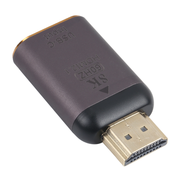 8K 60Hz USB-C / Tipo-C hembra a HDMI adaptador masculino - 1