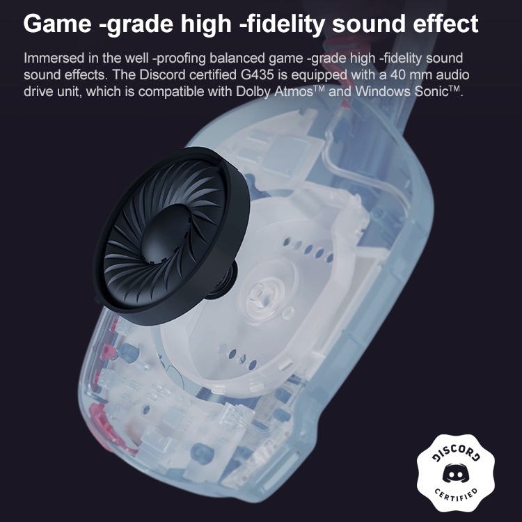 Logitech G435 Auriculares inalámbricos Bluetooth para juegos de modo dual (blanco) - B2