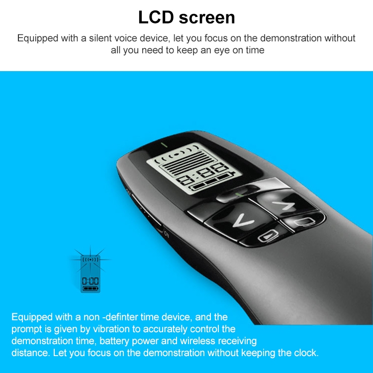 Logitech R800 2.4Ghz USB Wireless Presenter PPT Remote Control Flip Pen - 6