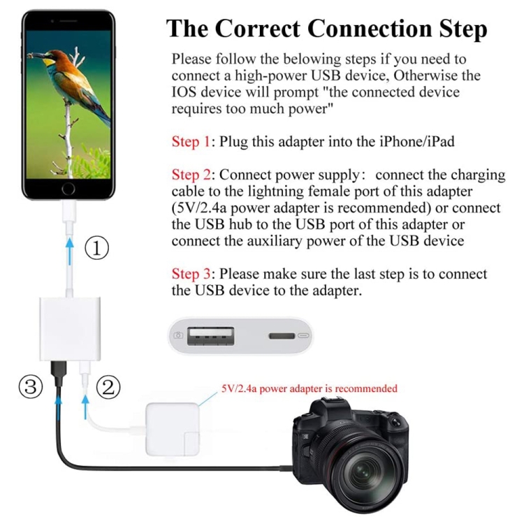 2 in 1 8 Pin Male to 8 Pin / USB3.0 Female Camera Adapter 2 in 1 8 Pin Male to 8 Pin / USB3.0 Female Camera Adapter