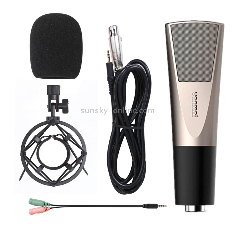 Yanmai Q6 - Micrófono de grabación de sonido condensador profesional para juegos, compatible con PC y Mac para programas de transmisión en vivo, KTV, etc. (Negro) - 4