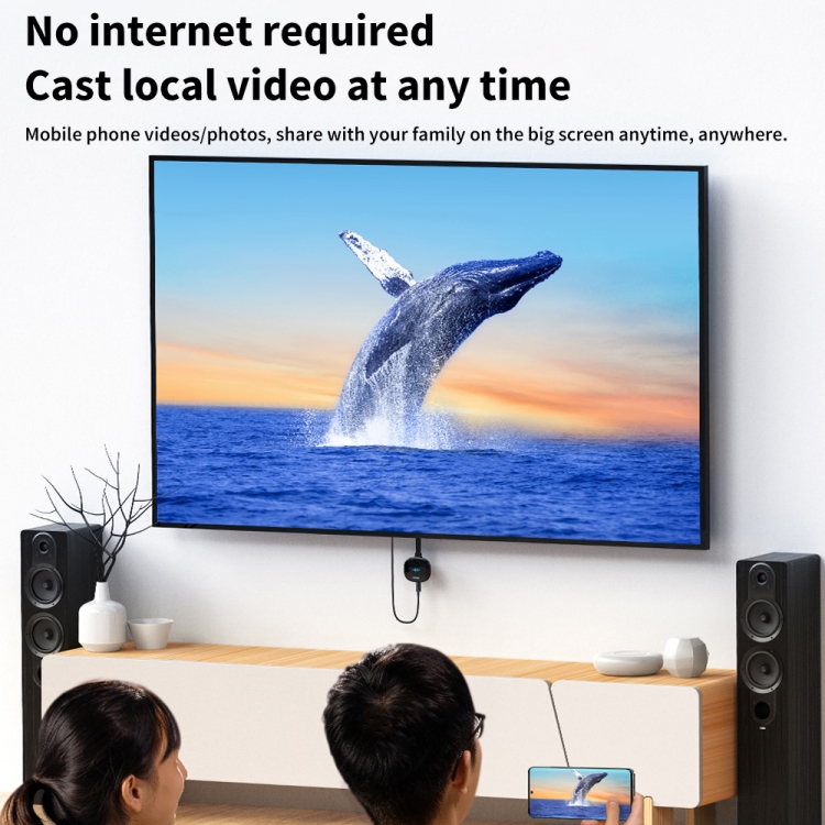 Adaptateur de dongle d'affichage sans fil Baseus 2.4G + 4K @ 30Hz - 8