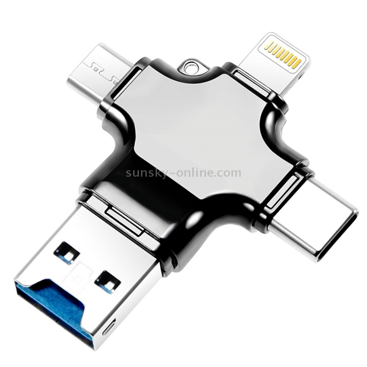 POFAN 4 in 1 USB-C / Type-C & USB 3.0 & Micro USB & 8 Pin TF Card Reader POFAN 4 in 1 USB-C / Type-C & USB 3.0 & Micro USB & 8 Pin TF Card Reader