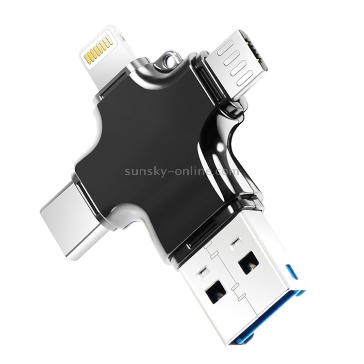 POFAN 4 in 1 USB-C / Type-C & USB 3.0 & Micro USB & 8 Pin TF Card Reader POFAN 4 in 1 USB-C / Type-C & USB 3.0 & Micro USB & 8 Pin TF Card Reader