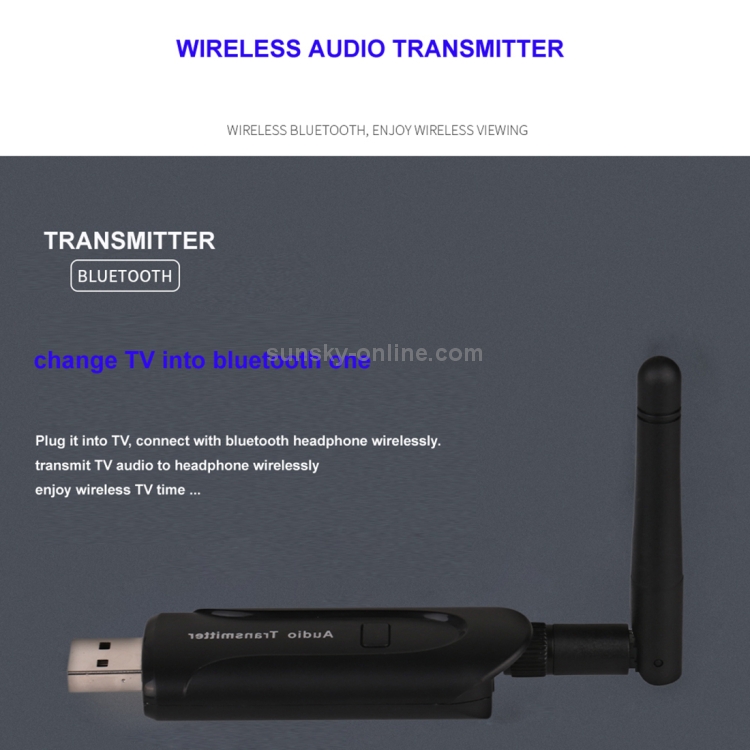 B5 Bluetooth Audio Transmitter with Antenna, Bluetooth Distance: 10m above B5 Bluetooth Audio Transmitter with Antenna, Bluetooth Distance: 10m above