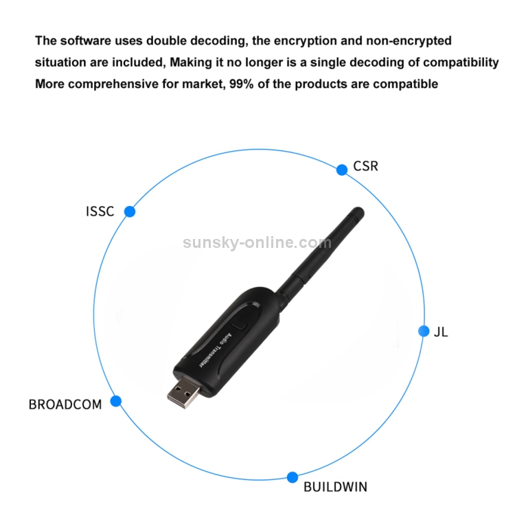 B5 Bluetooth Audio Transmitter with Antenna, Bluetooth Distance: 10m above B5 Bluetooth Audio Transmitter with Antenna, Bluetooth Distance: 10m above