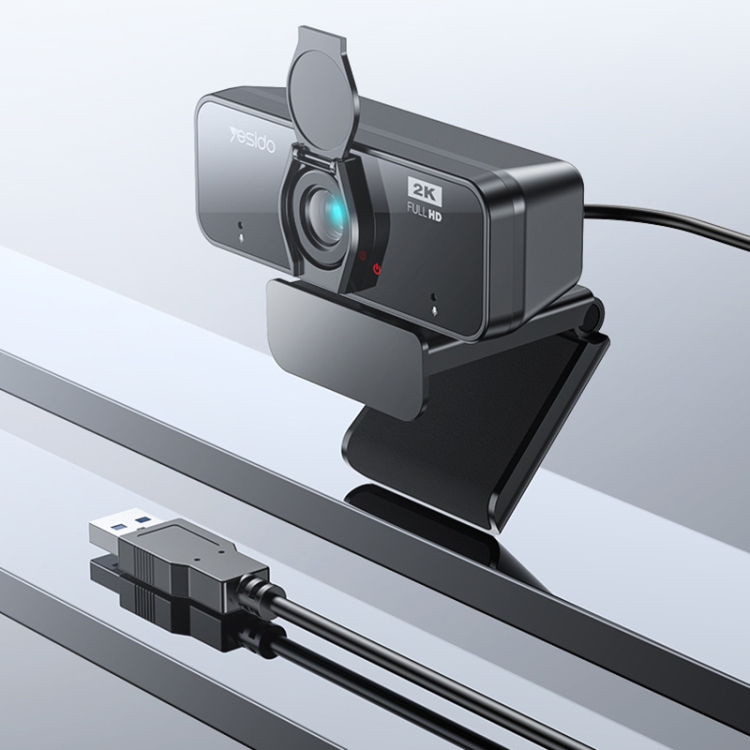 Yesido KM14 2K 4.0MP HD USB Webcam, Cable Length 1.5m - 1