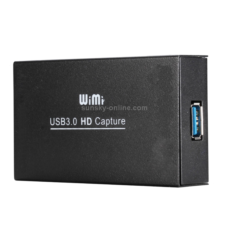 WIMI EC288 USB 3.0 HDMI 1080P Dispositivo de captura de video Stream Box, No es necesario instalar el controlador (Negro) - 1