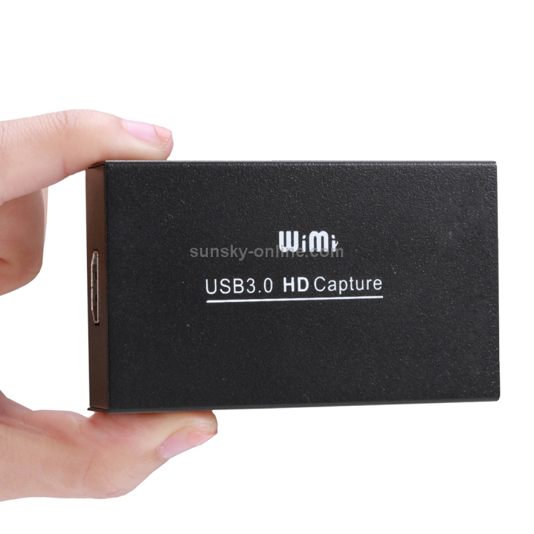 WIMI EC288 USB 3.0 HDMI 1080P Dispositivo de captura de video Stream Box, No es necesario instalar el controlador (Negro) - 5