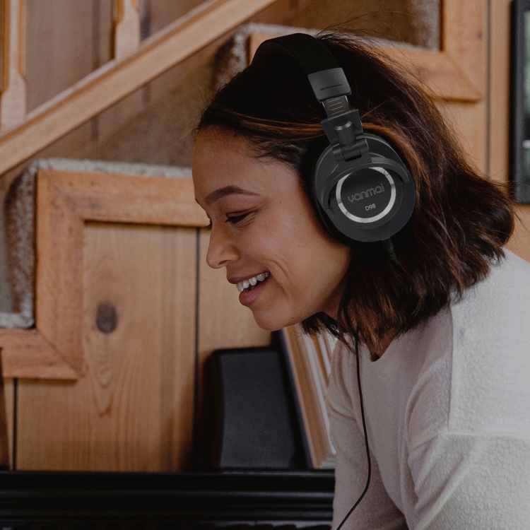 Yanmai D98 Профессиональный звукозаписи Наушники (черный) - B5