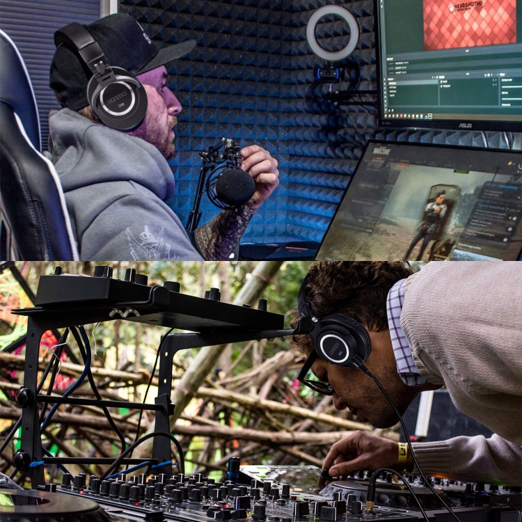 Yanmai D98 Профессиональный звукозаписи Наушники (черный) - B6