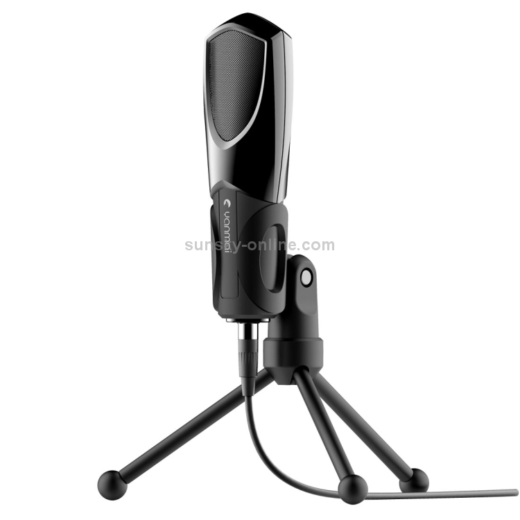 Yanmai Q3 USB 2.0 Game Studio Condensador Micrófono de grabación de sonido con soporte, Compatible con PC y Mac para Live Broadcast Show, KTV, etc. (negro) - 1