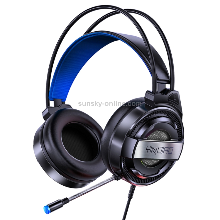 YINDIAO Q3 Auriculares para juegos deportivos electrónicos con cable de 3,5 mm y micrófono, Longitud del cable: 1,67 m (negro) - 1