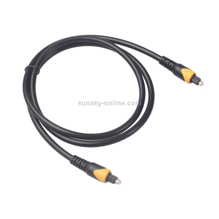 QHG01 SPDIF Cable de audio óptico de doble color de PVC Toslink, Longitud: 1 m - 1