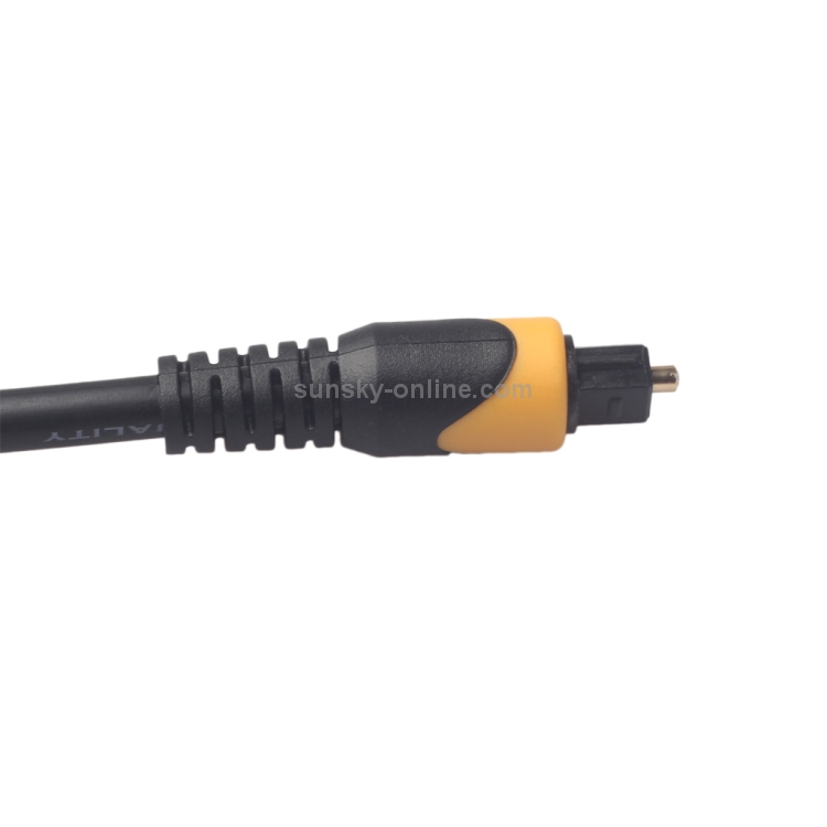 QHG01 SPDIF Cable de audio óptico de doble color de PVC Toslink, Longitud: 1 m - 2