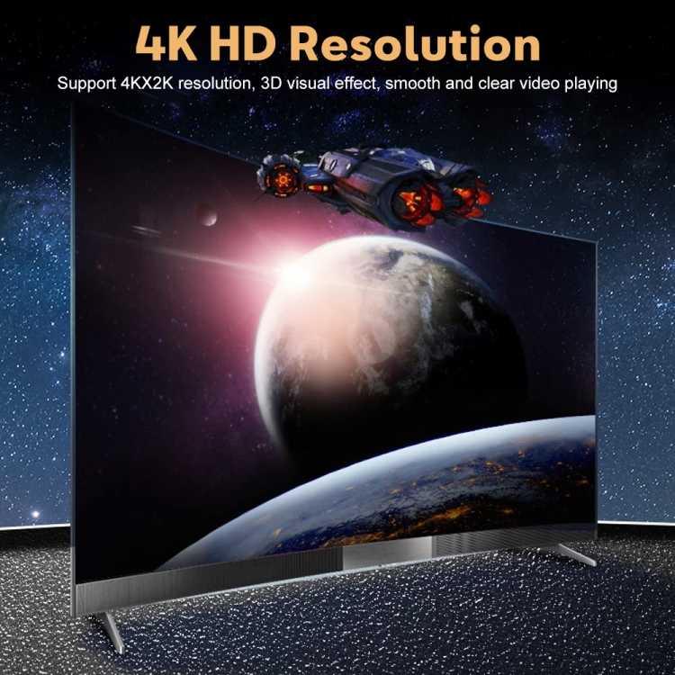 Divisor de vídeo HDMI 4K HD de 1 a 2 salidas, con cable - 7