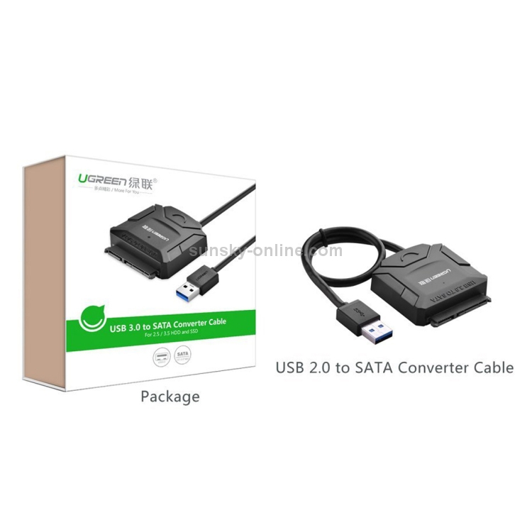 Convertisseur de câble adaptateur UGREEN USB 3.0 vers SATA pour