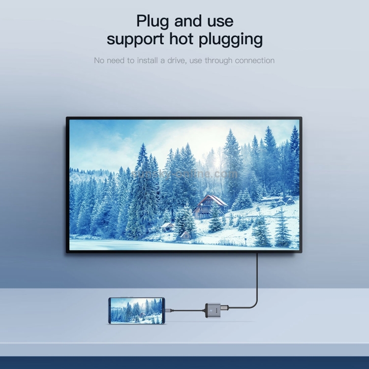 Baseus CAHUB-I0G Enjoy Series USB-C / Type-C to HDMI x 2 + PD HD Intelligent HUB Adapter(Dark Gray) Baseus CAHUB-I0G Enjoy Series USB-C / Type-C to HDMI x 2 + PD HD Intelligent HUB Adapter(Dark Gray)