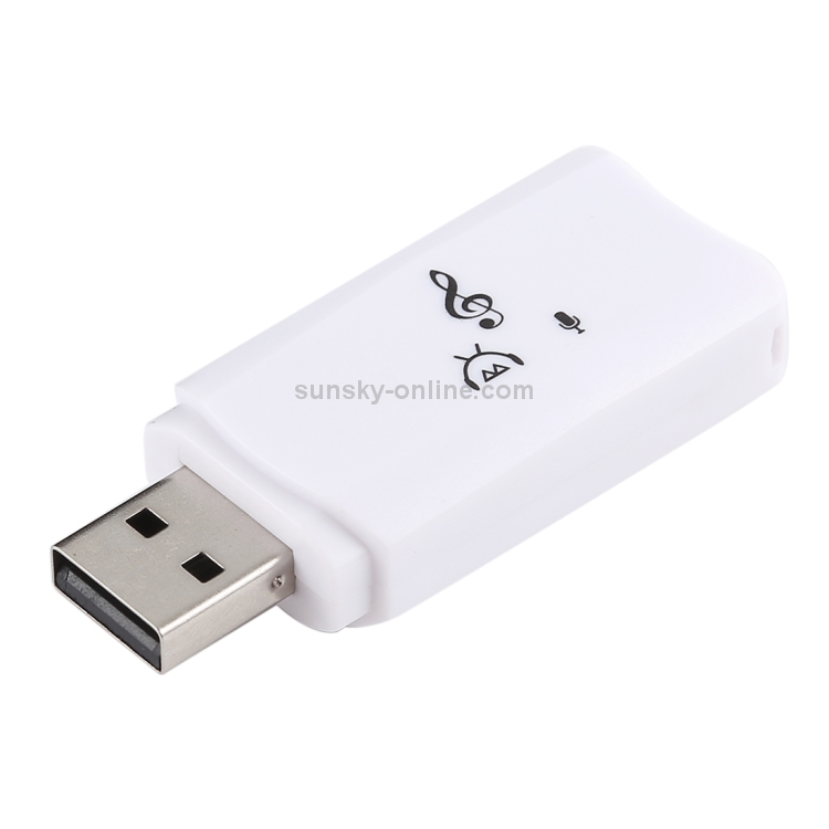 2 in 1 USB Bluetooth Dongle + Audio Receiver Adapter(White) 2 in 1 USB Bluetooth Dongle + Audio Receiver Adapter(White)