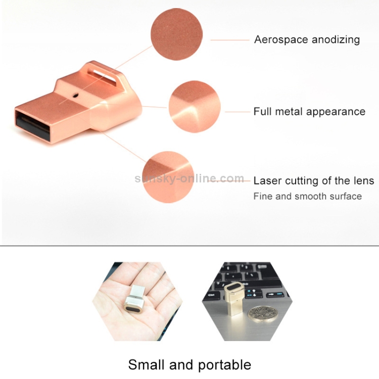 Mini USB Fingerprint Identification Logger Computer Software Protector, Support Windows10 & Windows Hllo (Rose Gold) Mini USB Fingerprint Identification Logger Computer Software Protector, Support Windows10 & Windows Hllo (Rose Gold)