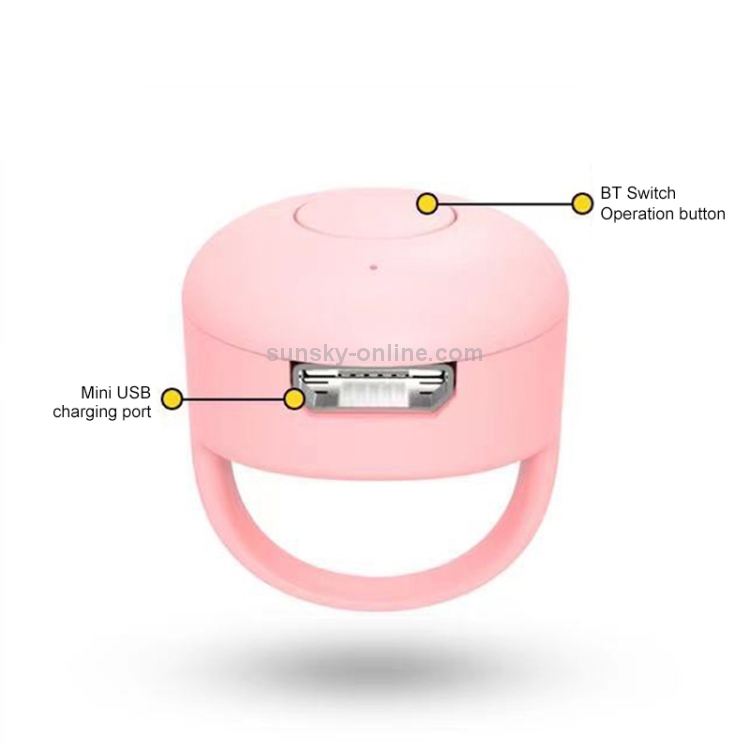 Bluetooth Fingertip Video Controller (Pink) Bluetooth Fingertip Video Controller (Pink)
