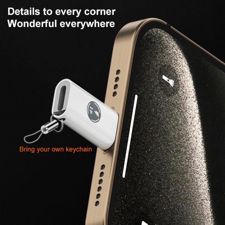 8 Pin Male to USB-C / Type-C Female ABS Charging Adapter 8 Pin Male to USB-C / Type-C Female ABS Charging Adapter