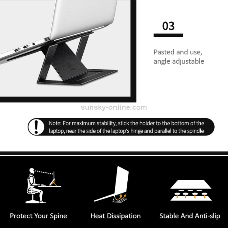USAMS US-ZB072 Angle Adjustable Litchi Texture PU Leather Laptop Magnetic Folding Bracket for Laptops over 12 inch(Black) USAMS US-ZB072 Angle Adjustable Litchi Texture PU Leather Laptop Magnetic Folding Bracket for Laptops over 12 inch(Black)