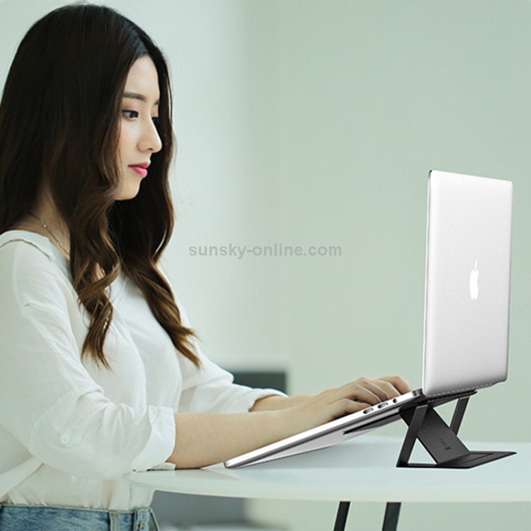 USAMS US-ZB072 Angle Adjustable Litchi Texture PU Leather Laptop Magnetic Folding Bracket for Laptops over 12 inch(Black) USAMS US-ZB072 Angle Adjustable Litchi Texture PU Leather Laptop Magnetic Folding Bracket for Laptops over 12 inch(Black)