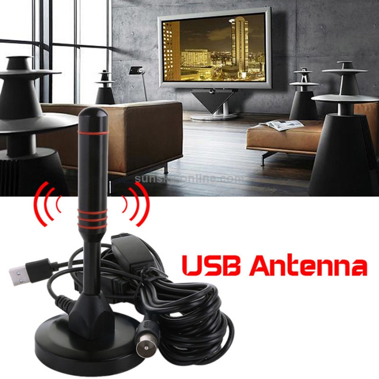 Antenna TV ad alto guadagno 22dBi per TV DVB-T / sintonizzatore TV USB con  amplificatore Booster HDTV portatile