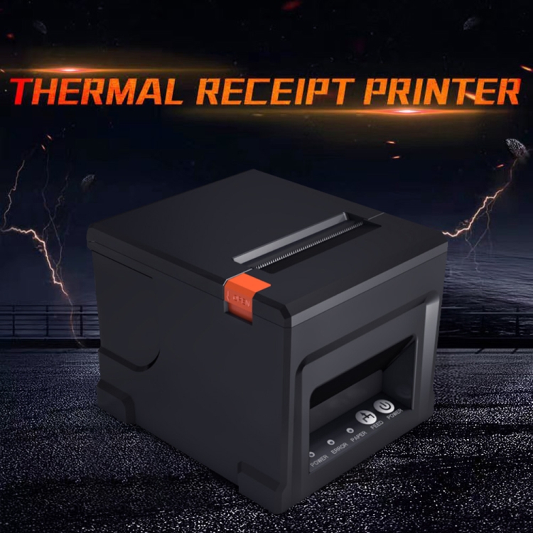 Impresora térmica de recibos de 80 mm con cortador automático USB ZJ-8360 (enchufe del Reino Unido) - B1