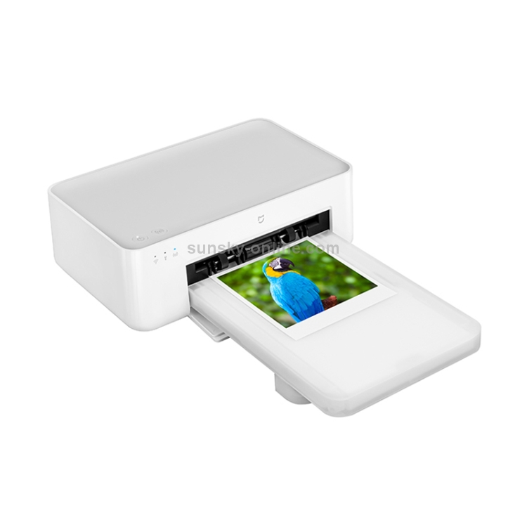Mini impresora fotográfica de bolsillo automática Xiaomi Mijia 1S original, enchufe de EE. UU. (Blanco) - 1