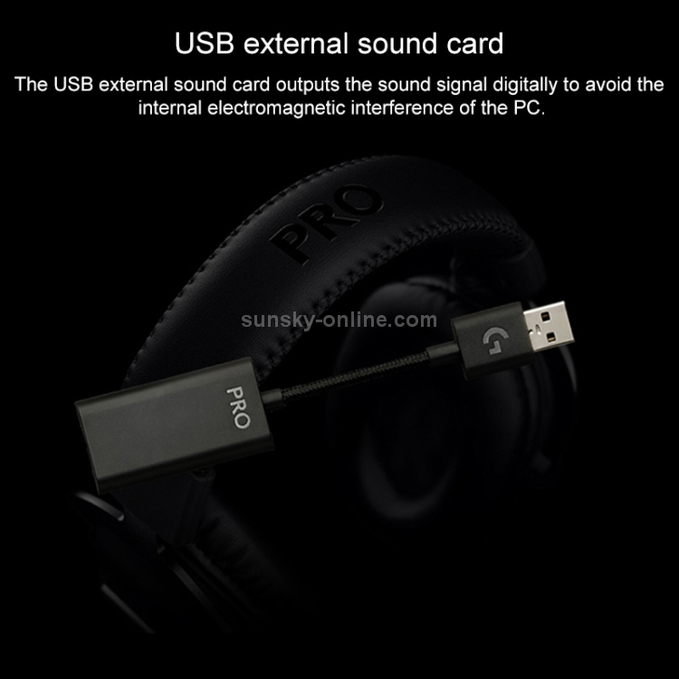 Logitech G PRO X USB Wired 7.1 Surround Gaming Headset Micrófono - 6
