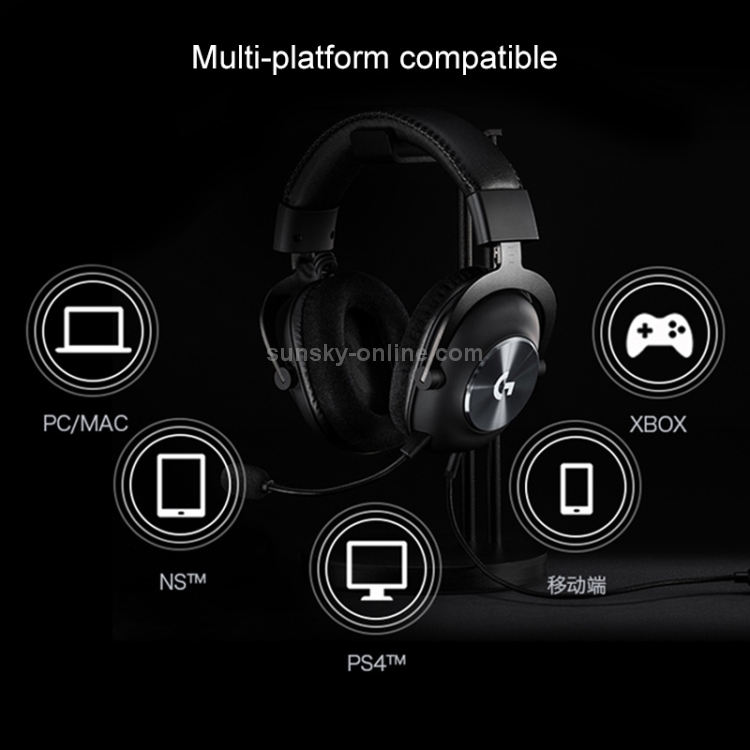 Logitech G PRO X USB Wired 7.1 Surround Gaming Headset Micrófono - 9